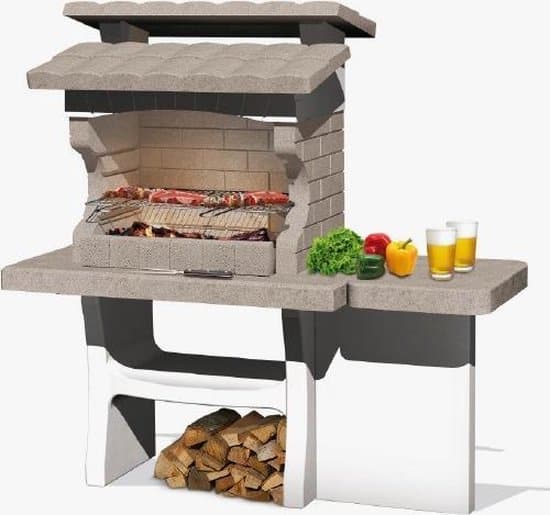 Sarom Fuoco - Betonnen barbecue - Luxor - Houtskool en hout - 159 x 72 x 161,5 cm
